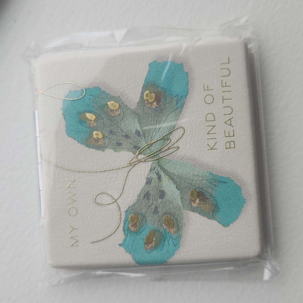 Demdaco Butterfly Pocket Mirror,Teal/Gold Accents- FREE With Purse Purchase - Picture 8 of 8